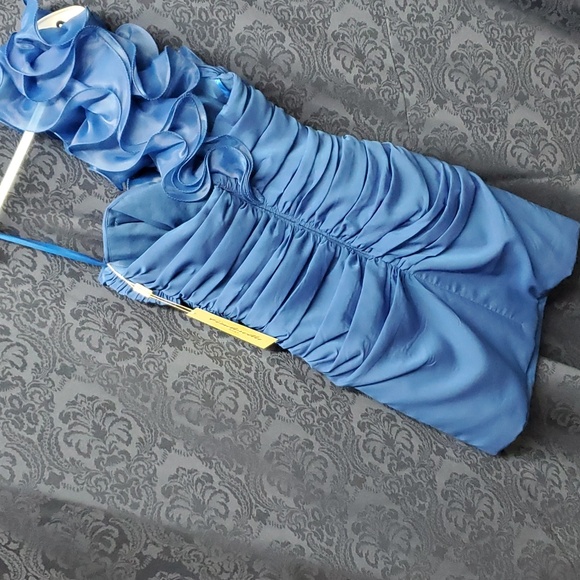NEW! FANCY BLUE DRESS - Picture 4 of 5